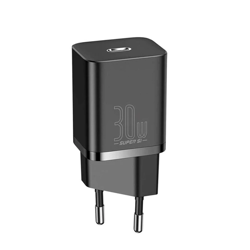 Мережевий зарядний пристрій Baseus Super Si quick charger IC 30W EU Black — Baseus