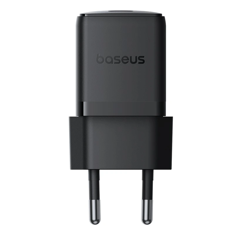 Мережевий зарядний пристрій з кабелем Baseus Palm Fast Charger 1C 20W EU Cluster Black (with Baseus  Cable USB-C to USB-C 60W ) 1m Cluster Blac