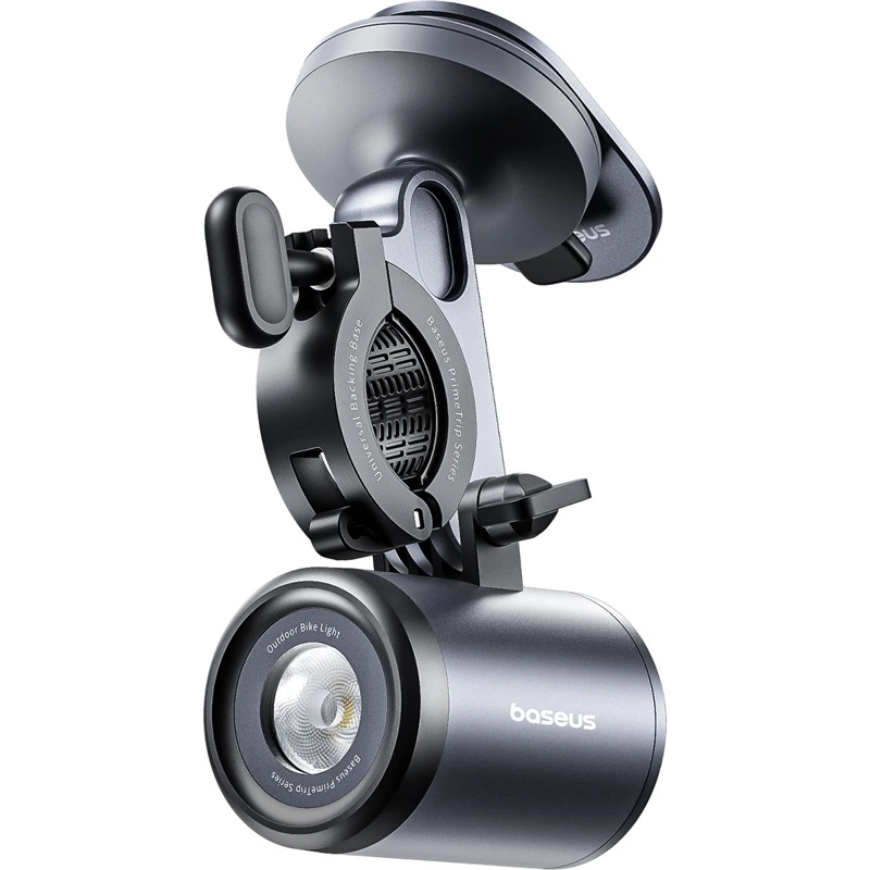 Велотримач для телефона Baseus PrimeTrip Series Dual-Color Bike Light 2-in-1 Set Cosmic Black — Baseus