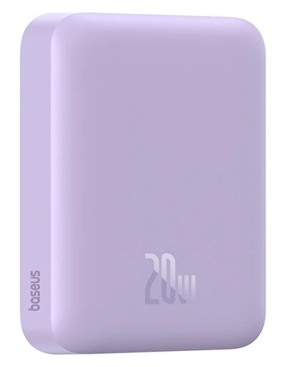 Зовнішній акумулятор Baseus Magnetic Mini Air Wireless Fast Charge Power Bank 6000mAh 20W Nebula Purple（With Simple Series Charging Cable Type-C to