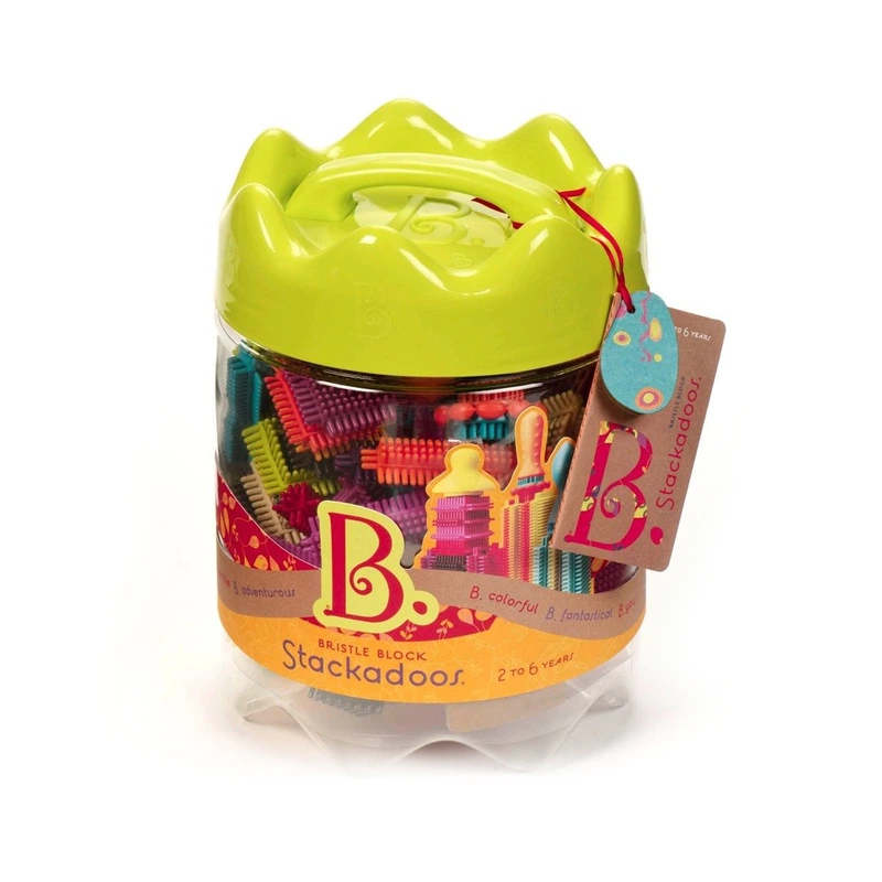 Конструктор-брістл - МЕГАПОЛІС (68 деталей, у банці) — Battat