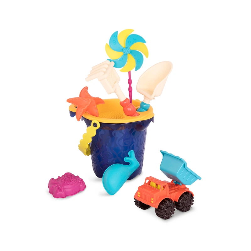 Набір для гри з піском і водою  - ВІДЕРЦЕ МОРЕ  (9 предметів) — Battat