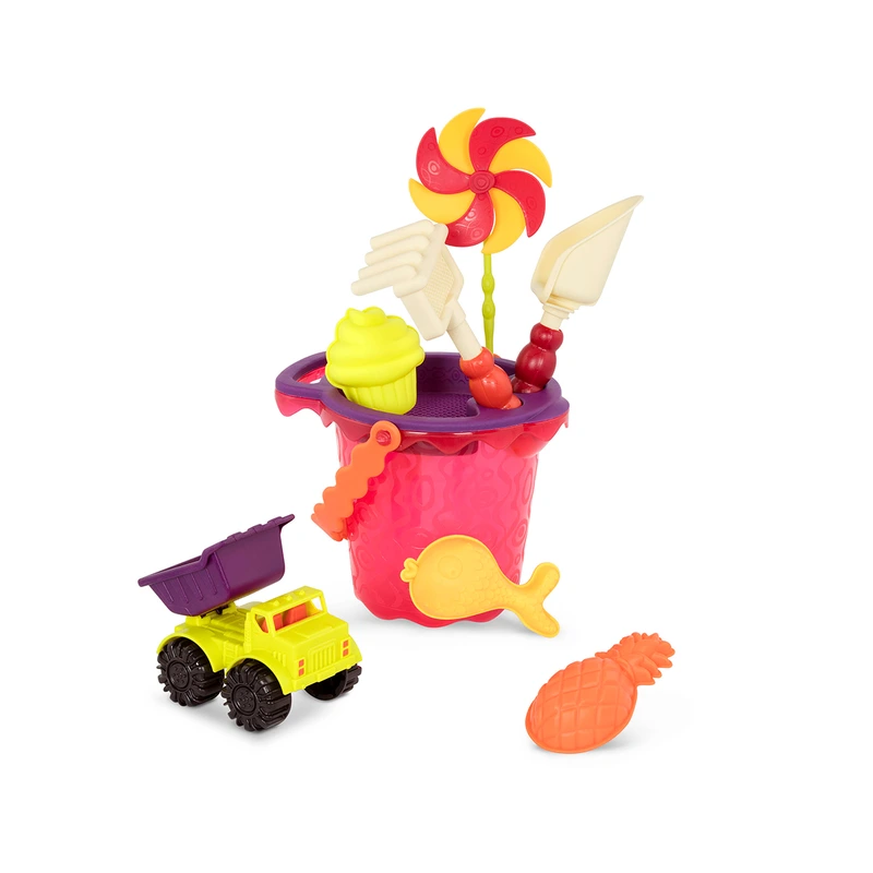 Набір для гри з піском і водою  - ВІДЕРЦЕ МАНГО (9 предметів)