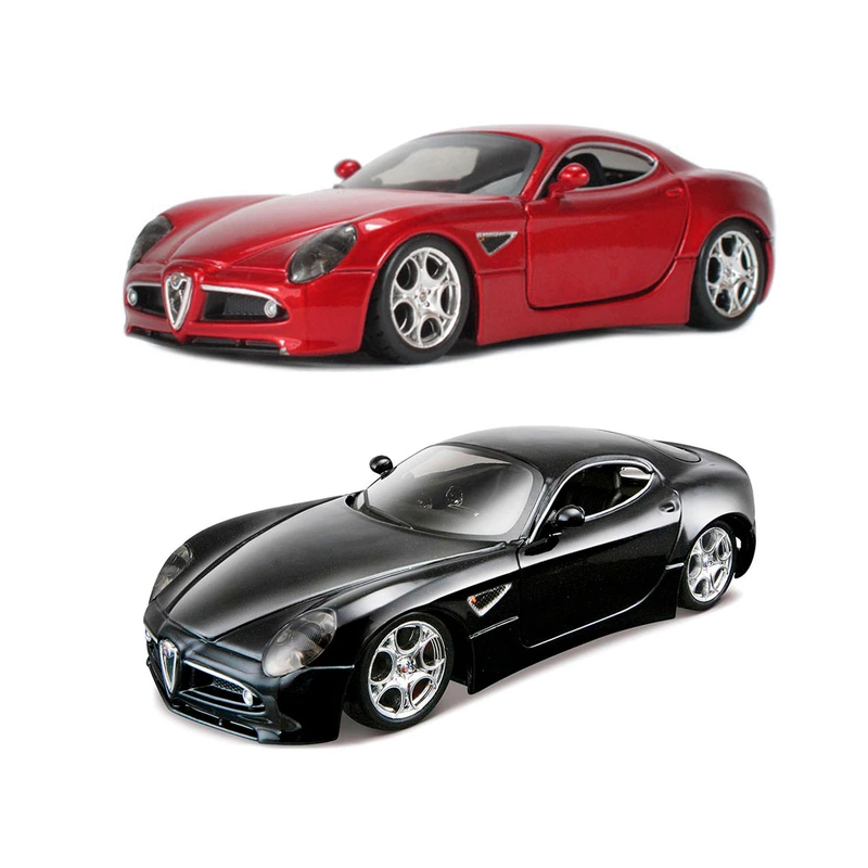 Автомодель - ALFA 8C COMPETIZIONE (2007) (червоний металік, 1:32) — Bburago