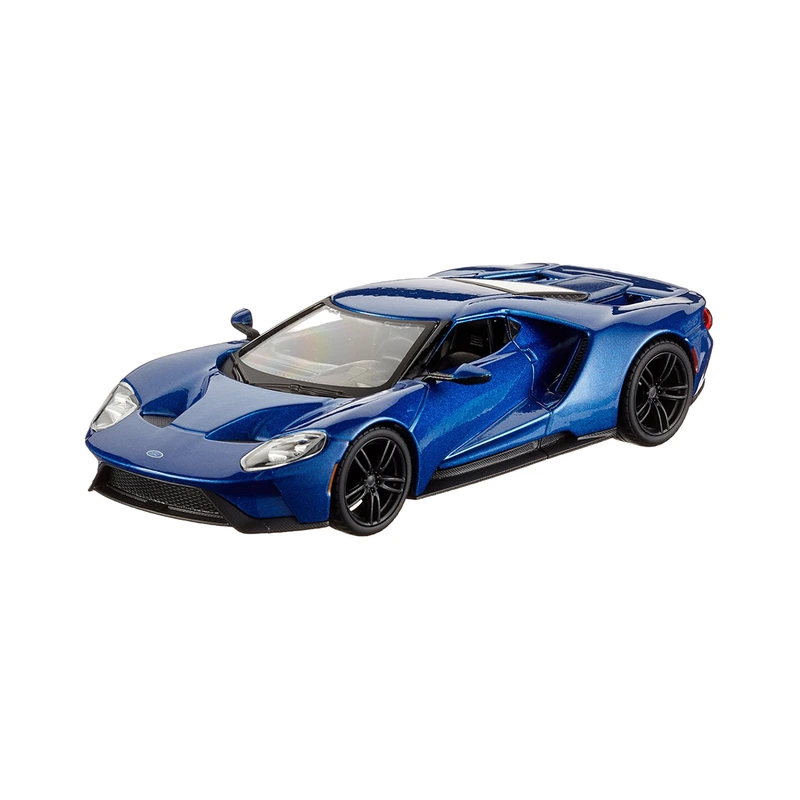 Автомодель - FORD GT (блакитний металік, сріблястий металік, 1:32) — Bburago