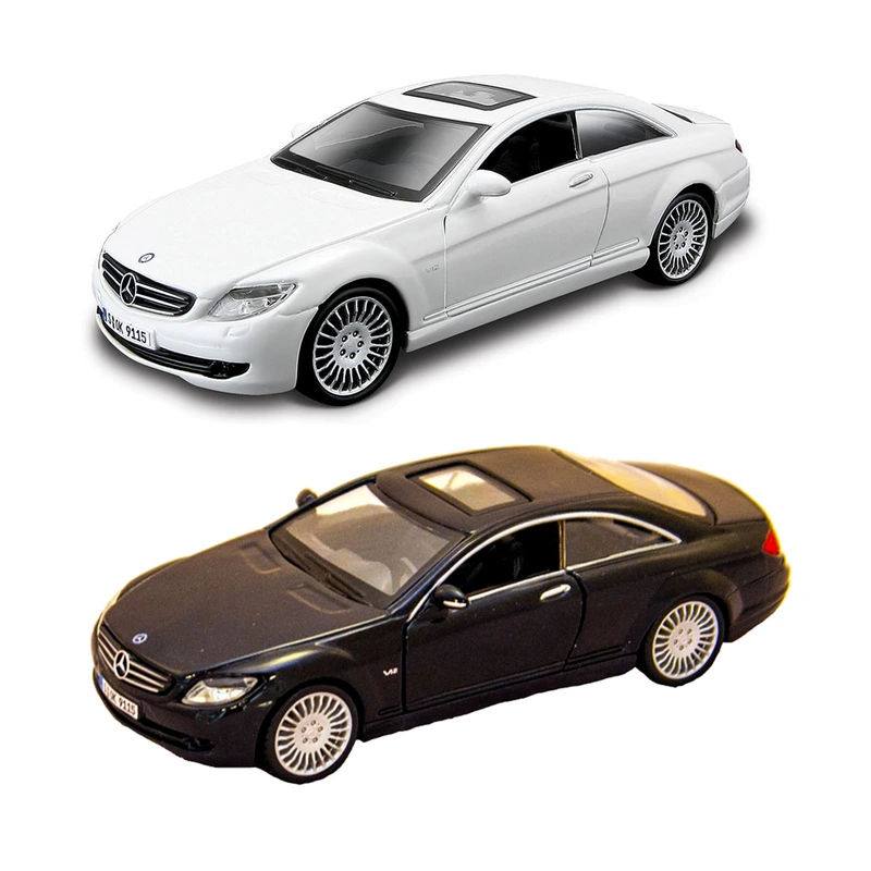Автомодель - MERCEDES-BENZ CL-550 (бiлий, чорний, 1:32) — Bburago