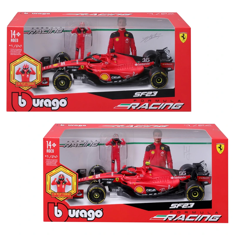 Автомодель з фігуркою - FERRARI SF-23 (1:24) — Bburago