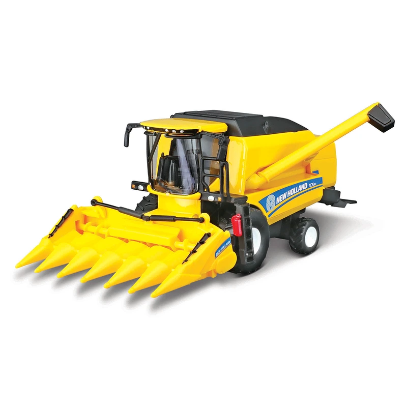 Автомодель - ЗЕРНОЗБИРАЛЬНИЙ КОМБАЙН NEW HOLLAND TC5.90 (з кукурузною жаткою) — Bburago