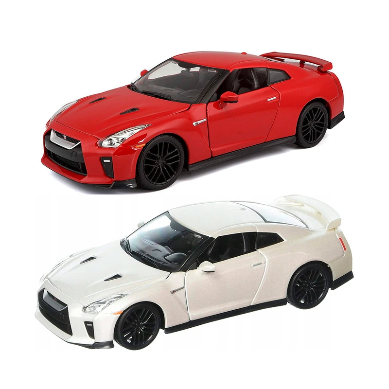Автомодель - NISSAN GT-R (асорті червоний, білий металік, 1:24) — Bburago