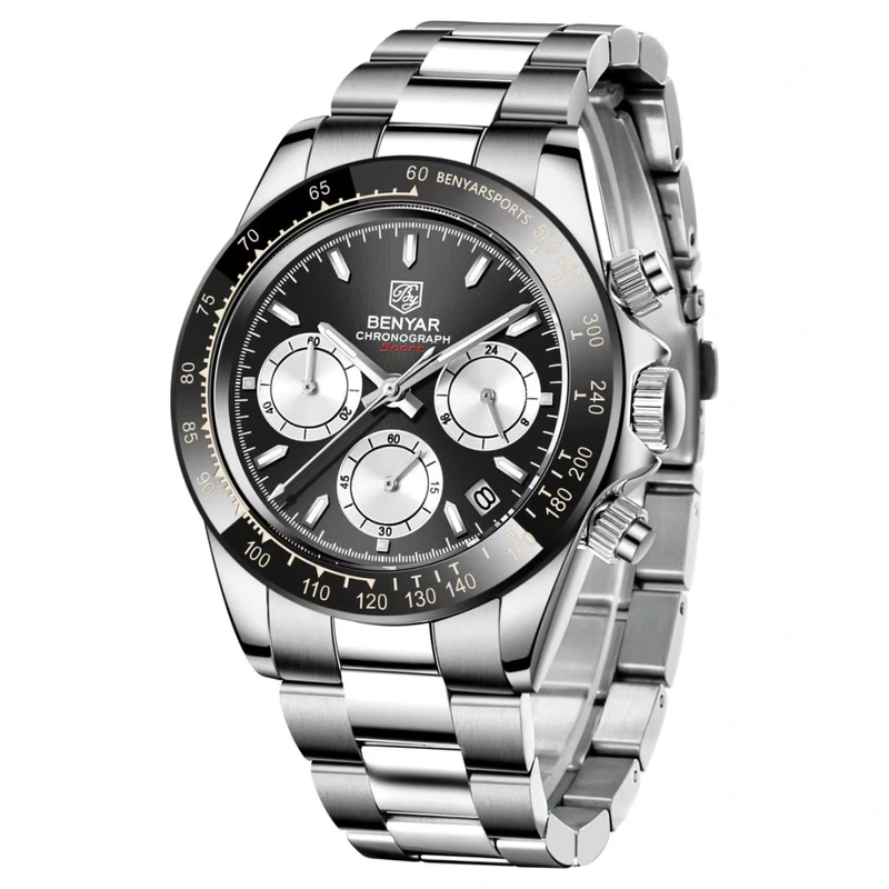 Benyar BY-5169 Silver-Black-White