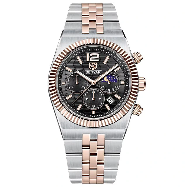 Benyar BY-5225 Silver-Rose Gold-Black — Benyar