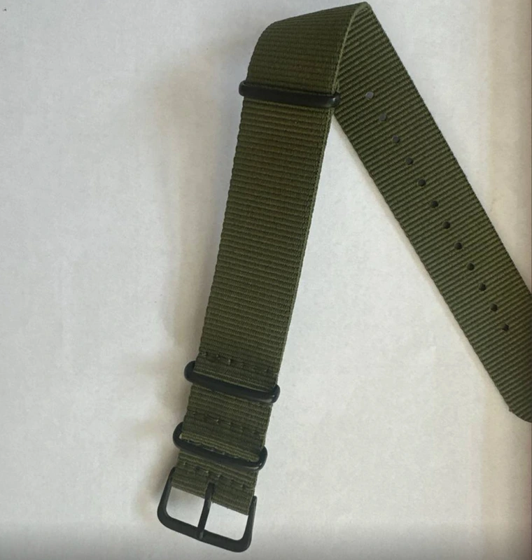 Ремінець тканевий зелений розмір 22