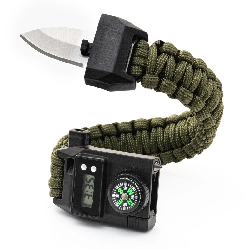 Чоловічий спортивний тактичний з компасом годинник Besta Band з компасом 6 в 1