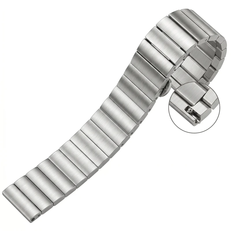 Ремінець металевий Centurion Silver 20 мм