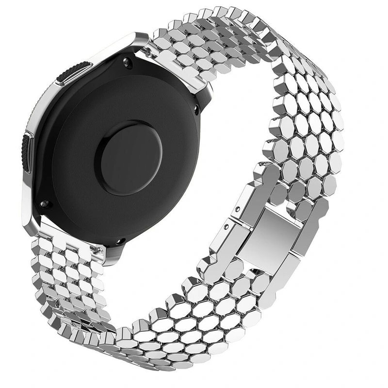 Ремінець металевий Honey Silver 22 мм — Besta