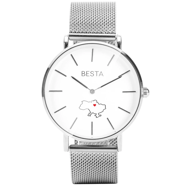 Унісекс годинники Besta Love UA Silver