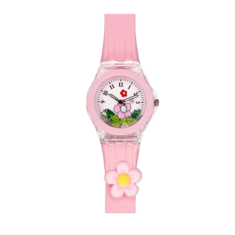 Дитячий годинник Better 005 Flowers Pink-White (1184-0134)