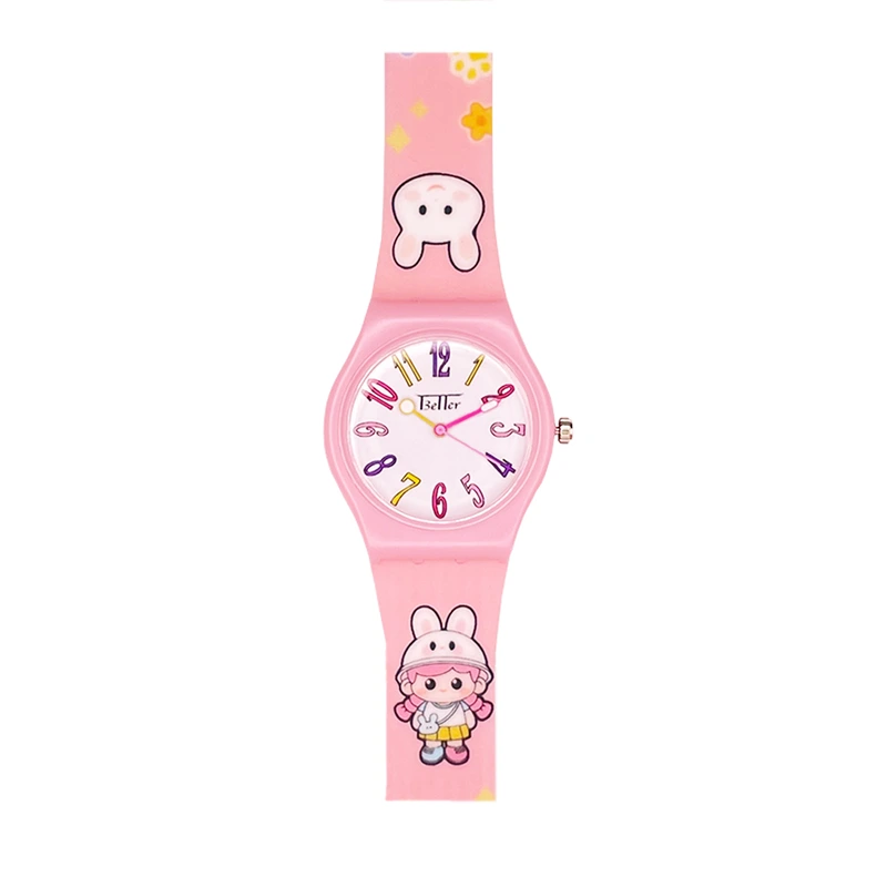 Дитячий годинник Better 012 Bunny Light Pink-White