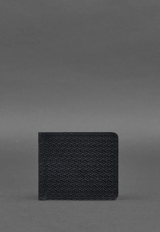 Чоловіче шкіряне портмоне синє 1.0 затиск для грошей Карбон