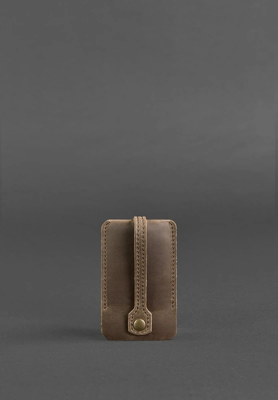 Шкіряна ключниця 1.0 темно-коричнева Crazy Horse