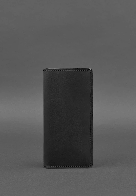 Шкіряне портмоне-купюрник 11.0 чорне Crazy Horse