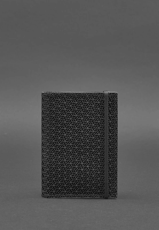 Шкіряна обкладинка для паспорта 2.0 Карбон чорна — BlankNote