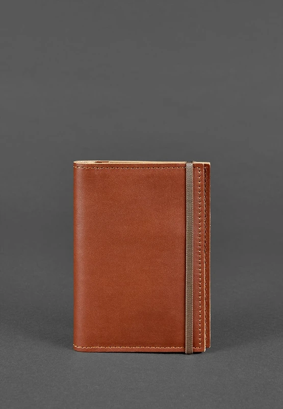 Шкіряна обкладинка для паспорта 2.0 світло-коричнева — BlankNote