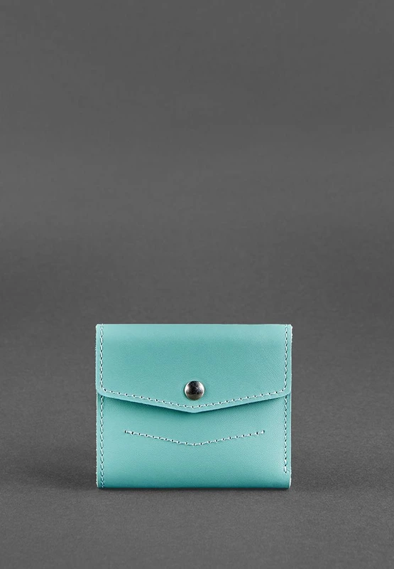 Жіночий шкіряний гаманець 2.1 бірюзовий