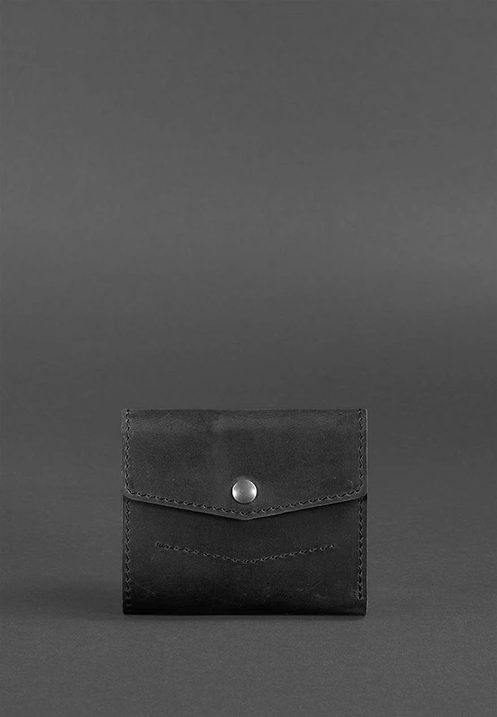 Шкіряний гаманець 2.1 чорний Crazy Horse