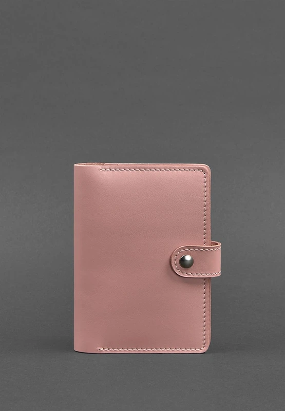 Шкіряна обкладинка для паспорта 3.0 рожева