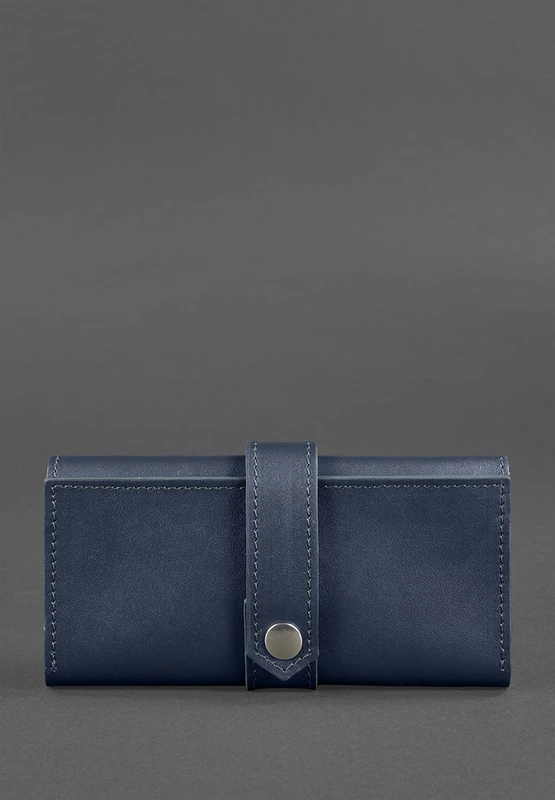 Шкіряне портмоне 3.0 темно-синє