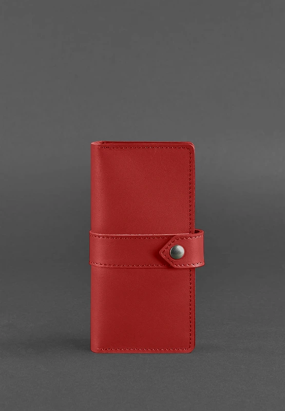 Шкіряне жіноче портмоне 3.1 червоне Краст