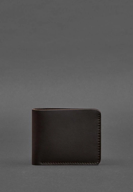 Чоловіче шкіряне портмоне 4.1 (4 кишені) коричневе