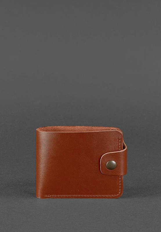 Шкіряне портмоне 4.3 світло-коричневе