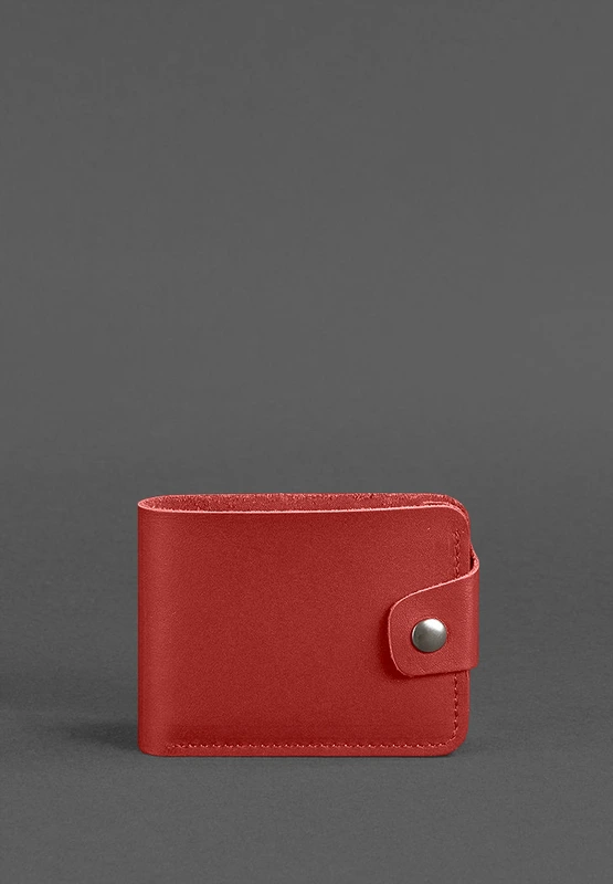 Шкіряне портмоне 4.3 червоний