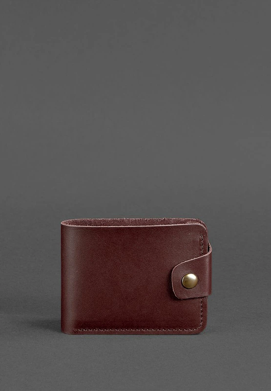 Шкіряне портмоне 4.3 бордове