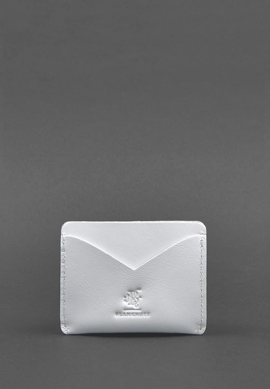 Жіноча шкіряна візитниця 5.0 біла