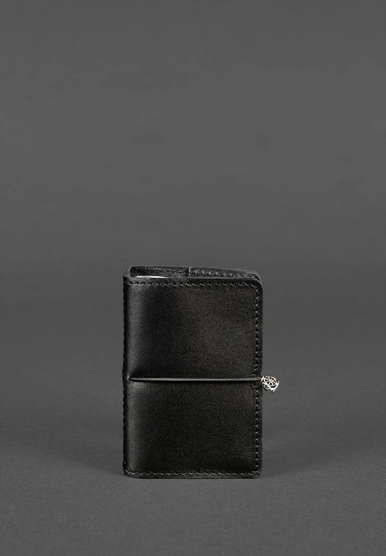 Шкіряний кард-кейс 7.0 вугільно-чорний