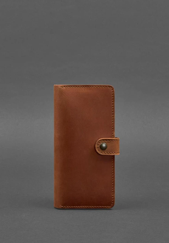 Шкіряне портмоне 7.0 світло-коричневе Crazy Horse