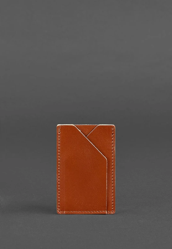 Шкіряний кард-кейс 8.0 світло-коричневий