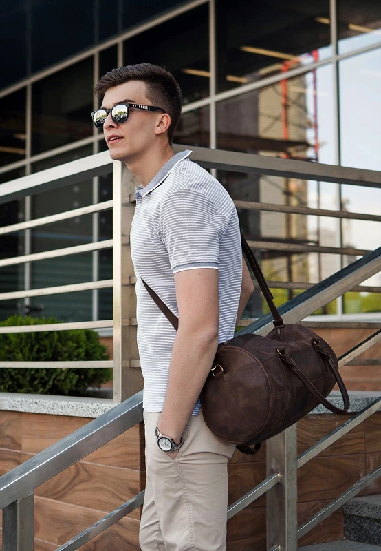 Шкіряна сумка Harper темно-коричнева Crazy Horse — BlankNote