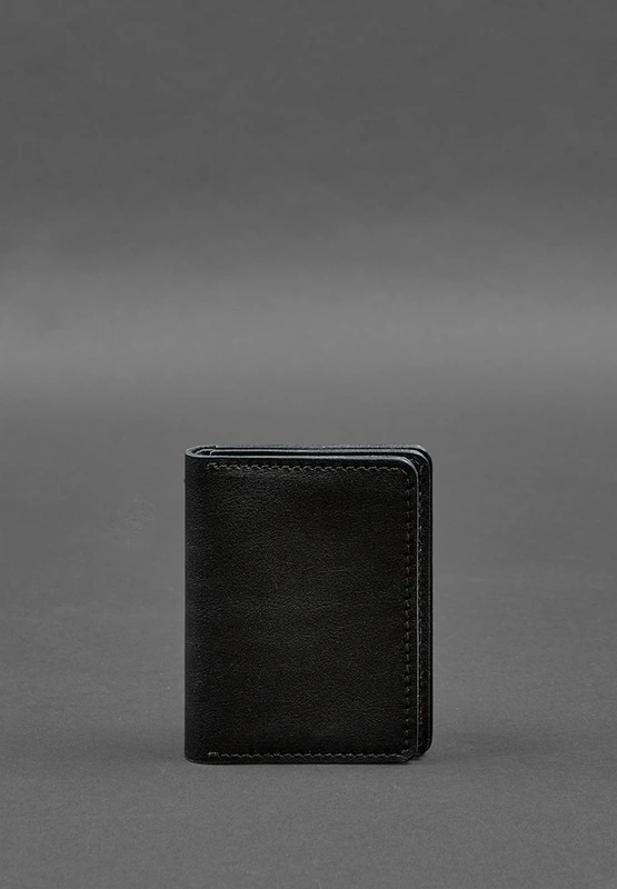 Шкіряна обкладинка для посвідчення водія, ID і пластикових карток 2.0 чорна