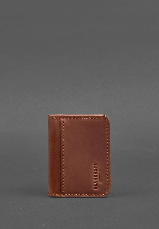 Шкіряна обкладинка для ID-паспорта і водійського повсідчення 4.0 світло-коричнева