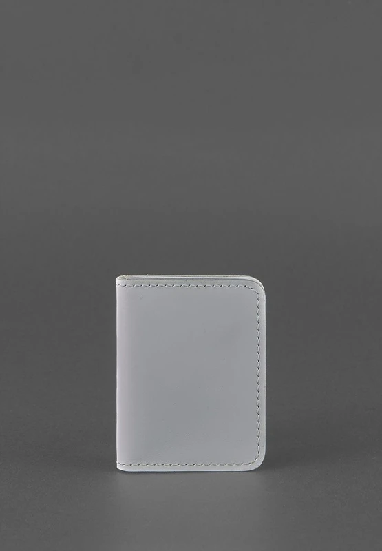 Шкіряна обкладинка для ID-паспорта і водійського повсідчення 4.0 Сіра