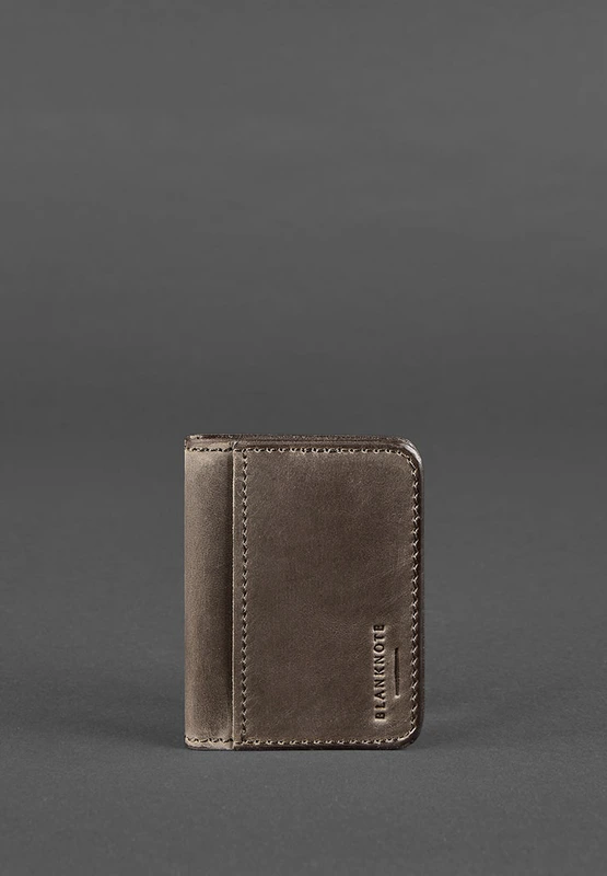 Шкіряна обкладинка для ID-паспорта і водійського повсідчення 4.1 темно-коричнева з гербом