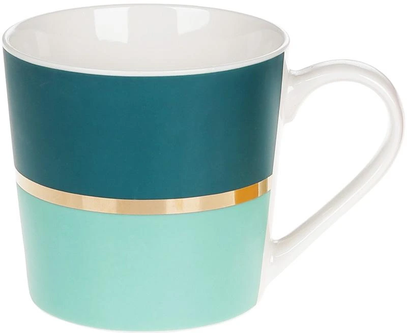 Кружка фарфорова "Джайв" 350мл, бірюза