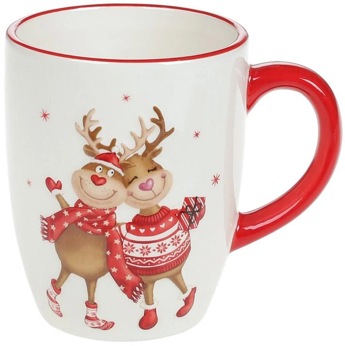 Кружка керамічна «Гостинні Олені» 350мл