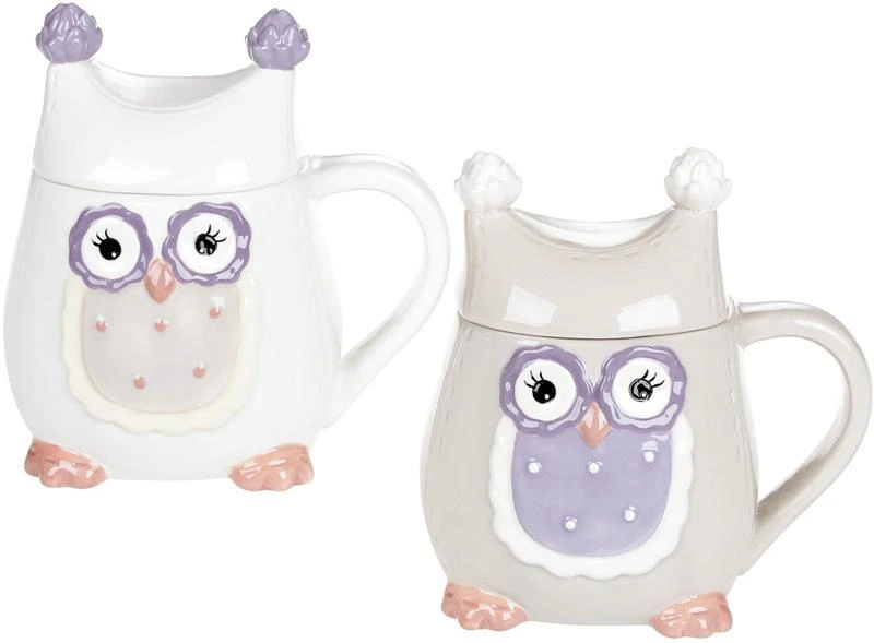 Кружка "Owl Family" 400мл з керамічною кришкою