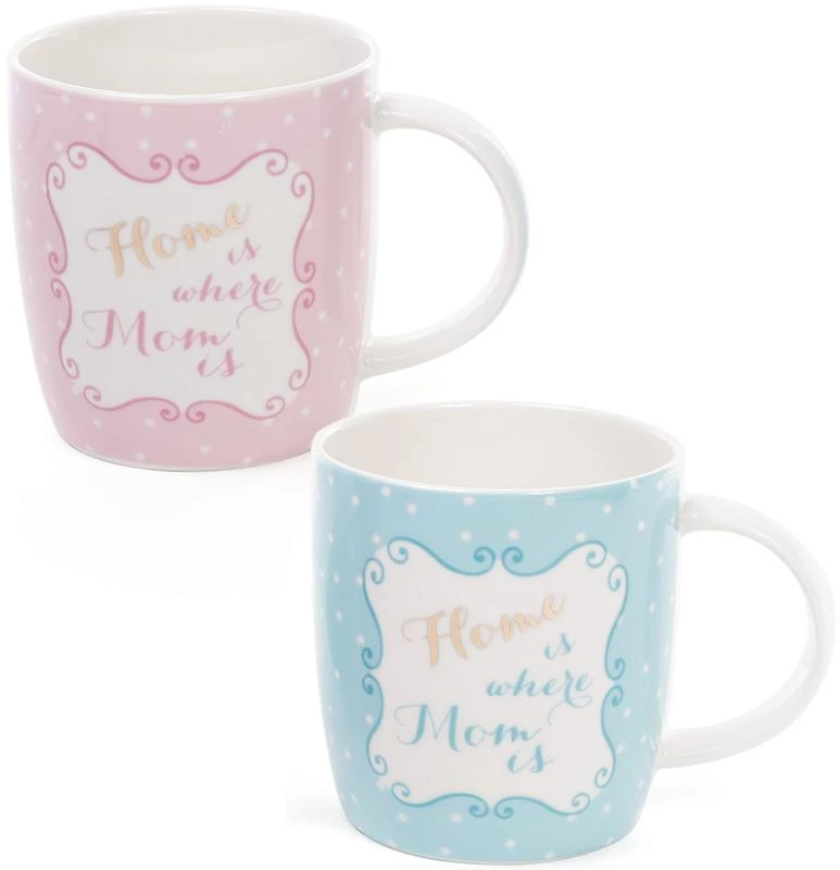 Кружка порцелянова "Будинок - там, де мама" 400мл