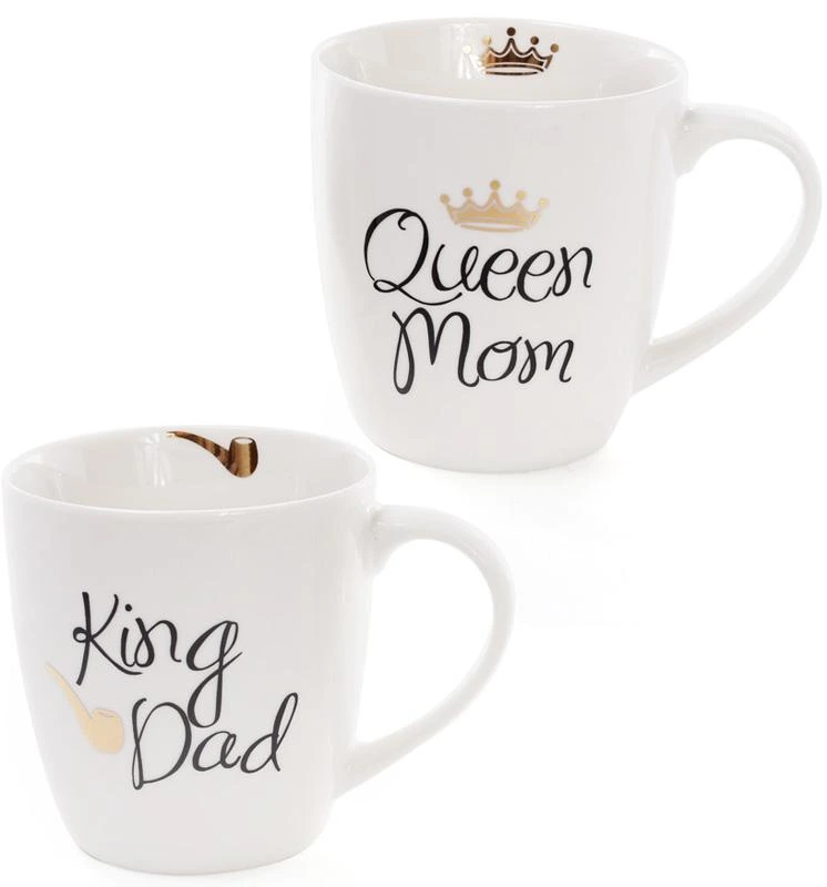 Кружка порцелянова "Моя королівська сім'я" 520мл ( "King Dad"&"Queen Mom")